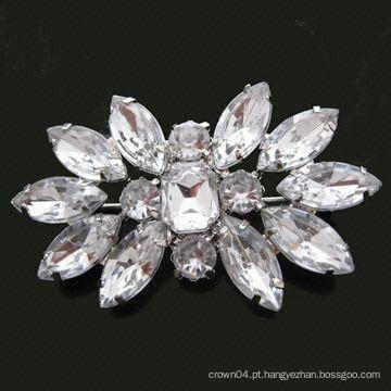 Broche de cristal nupcial do Rhinestone para cartões do convite do casamento